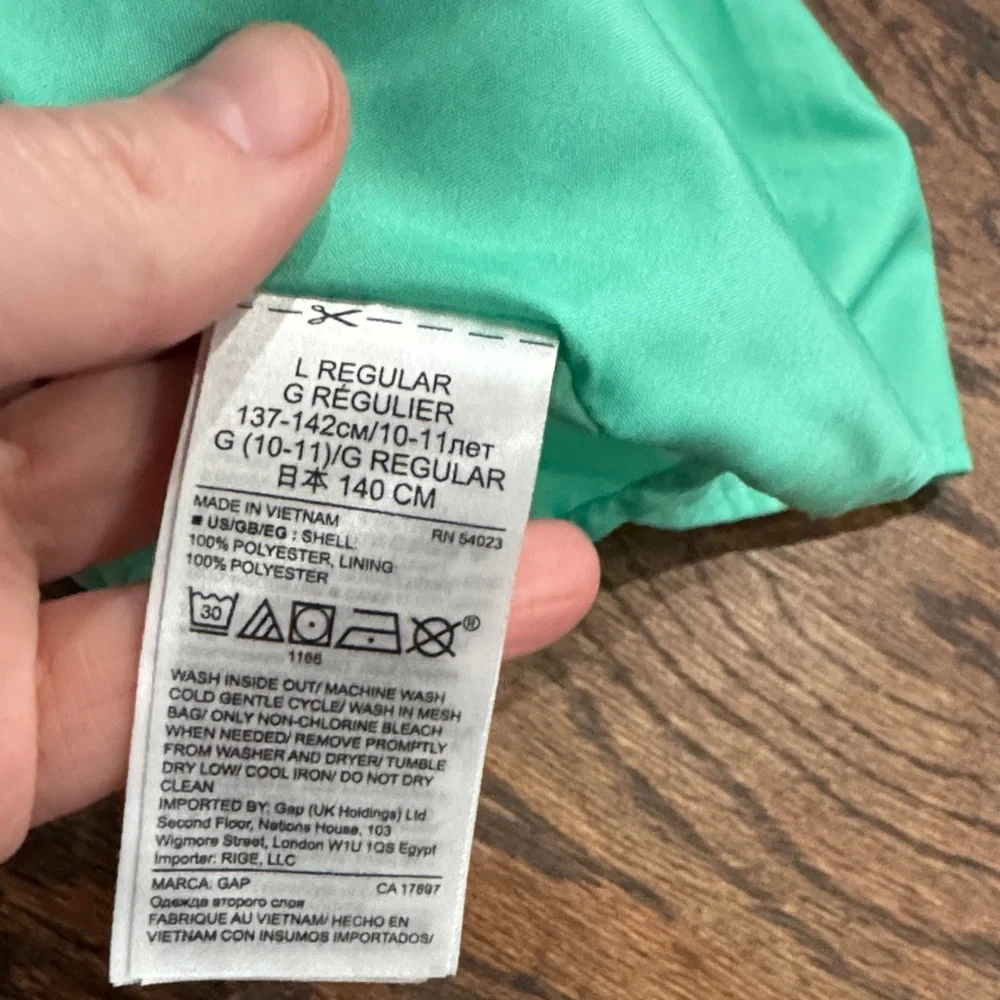 GAP Kids Aqua and Gold Skater Tulle Skirt size Large